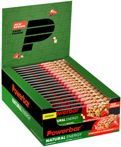 Powerbar Natural Energy Cereal Bar - 18 x 40 gr - Aardbei & Cranberry