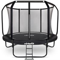 VirtuFit Premium Trampoline met Veiligheidsnet - Zwart - 366 cm - Tweedekans-2