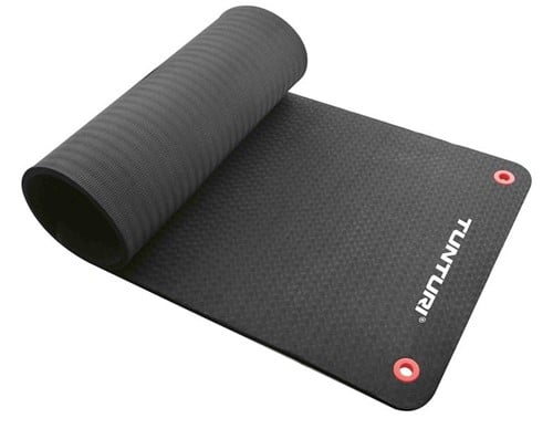 Tunturi Fitnessmat Pro 180 x 60 cm zwart