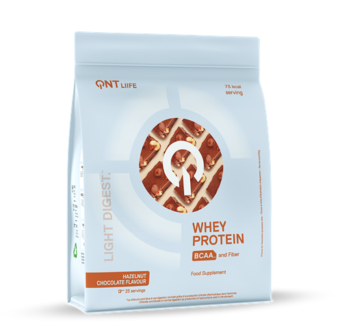 QNT Light Digest Whey Protein - Eiwit Poeder - 500 gram - Hazelnut Chocolate