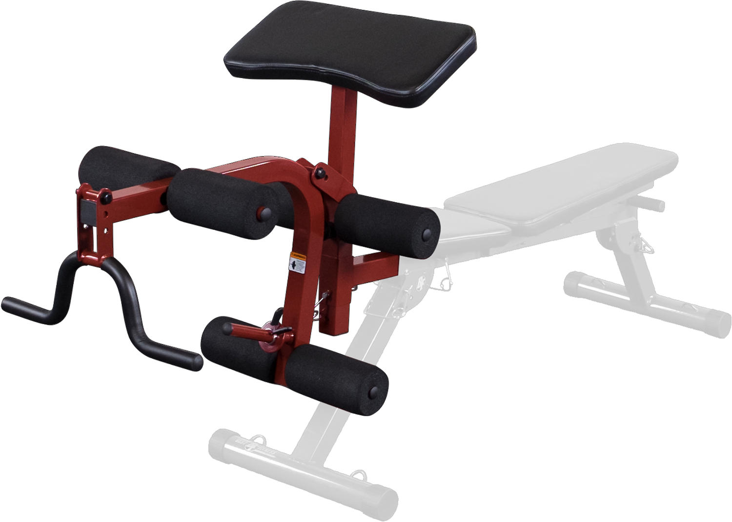 Body-Solid (Best Fitness) Leg Developer&Preacher Curl Uitbreiding - Rood
