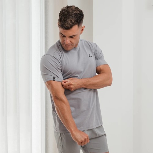 Reeva Premium Active Tee - Sport T-shirt - Licht Grijs-2