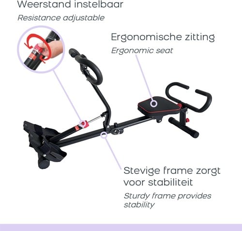 Orange Gym Roeitrainer Inklapbaar - Gratis trainingsschema-3