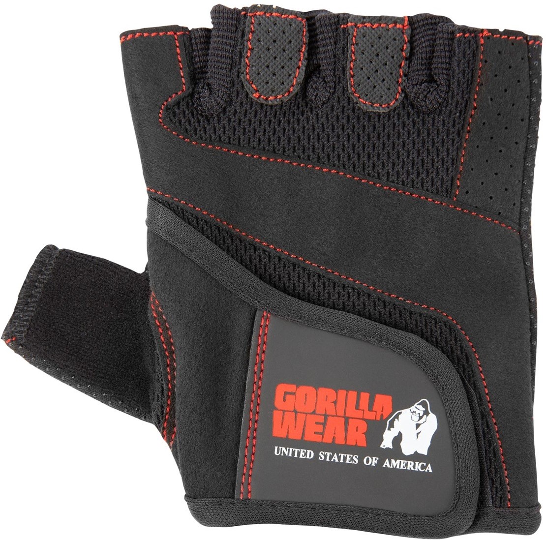Gorilla Wear Womens Fitness Gloves - Fitness Handschoenen Zwart / Rode - S | Fitwinkel.nl