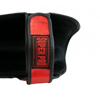 Super Pro Combat Gear Rebel Scheenbeschermers - Rood/Zwart/Wit