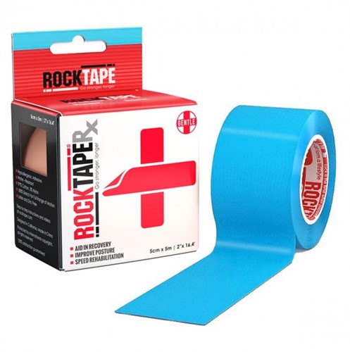RockTape RX Kinesiotape - Sporttape - 5 cm x 5 m - Blauw