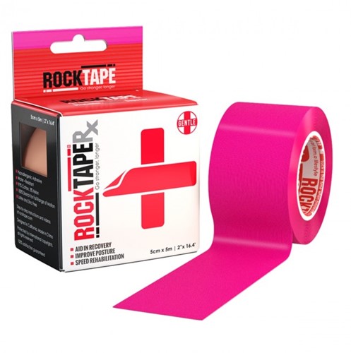 RockTape RX Kinesiotape - Sporttape - 5 cm x 5 m - Roze