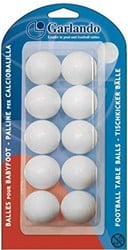 Garlando Tafelvoetbal Balletjes - Wit - 10 Stuks