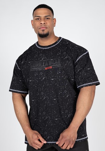 Gorilla Wear Saginaw Oversized T-shirt - Zwart Zwart - 4XL