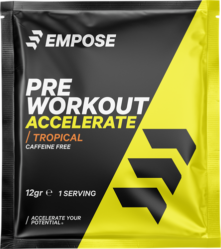 Empose Nutrition Pre-Workout - Cafeïnevrij - Tropical - Sample - 12 gram