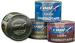 Cool-X Kinesiotape - Rekbaar Katoen - 500 x 5 cm