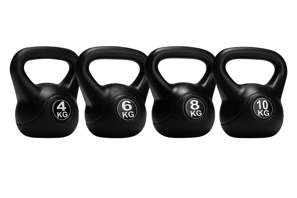 VirtuFit PVC Kettlebell - 10 kg - Black