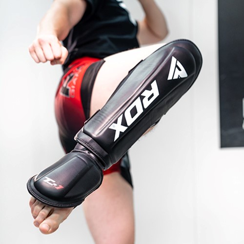 RDX Sports Scheenbeschermers Shin Instep King - Zwart-2