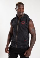 Gorilla Wear Silverdale Mouwloze Hoodie - Zwart - 2XL