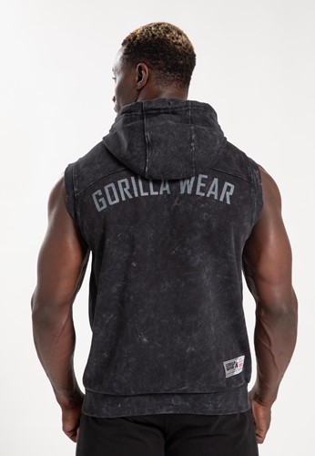 Gorilla Wear Silverdale Mouwloze Hoodie - Zwart-2