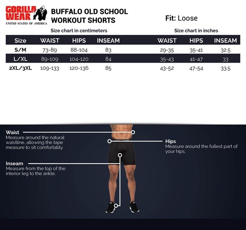 buffalo-old-school-workout-shorts-size-charty