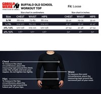buffalo-old-school-workout-top-black-size-chart