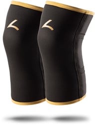 Reeva Powerlifting Knee Sleeves - Knie Bandages - 7 mm - Goud