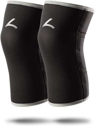 Reeva Powerlifting Knee Sleeves - Knie Bandages - 7 mm - Grijs