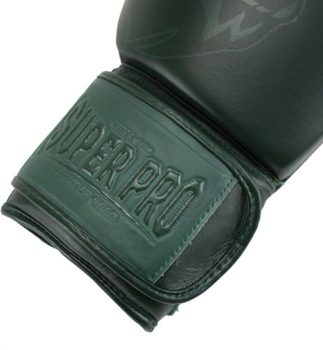 Super Pro Combat Gear Legend SE Lederen (Kick)Bokshandschoenen - Groen