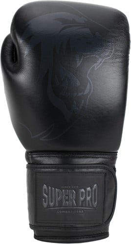 Super Pro Combat Gear Legend Lederen (Kick)Bokshandschoenen - Zwart-2