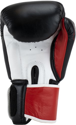 Super Pro Combat Gear Warrior SE Lederen (Kick)Bokshandschoenen - Zwart/Rood/Wit-3