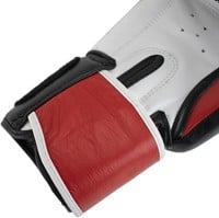 Super Pro Combat Gear Warrior SE Lederen (Kick)Bokshandschoenen - Zwart/Rood/Wit