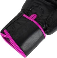 Super Pro Combat Gear Warrior Lederen (Kick)Bokshandschoenen - Zwart/Roze