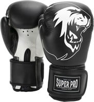 Super Pro Combat Gear Talent (Kick)Bokshandschoenen - Zwart/Wit