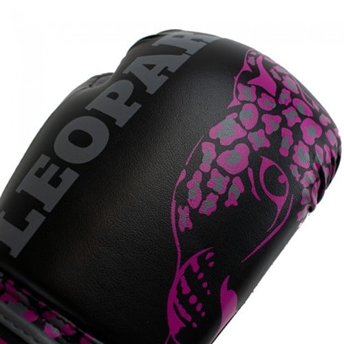 Super Pro Leopard Kids Bokshandschoenen - Zwart/Roze