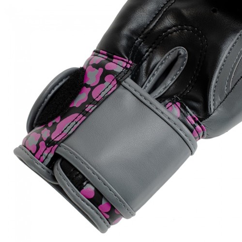 Super Pro Leopard Kids Bokshandschoenen - Zwart/Roze