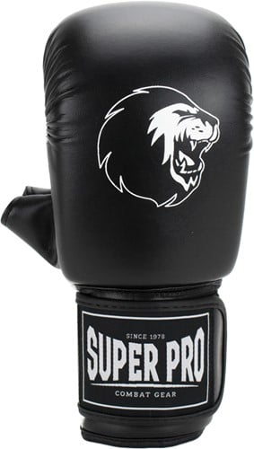 Super Pro Combat Gear Victor Bokszakhandschoenen - Zwart/Wit-2