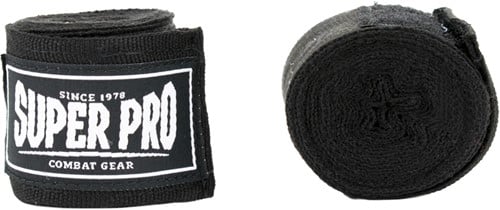 Super Pro Combat Gear Semi-Elastische Bandages - Zwart