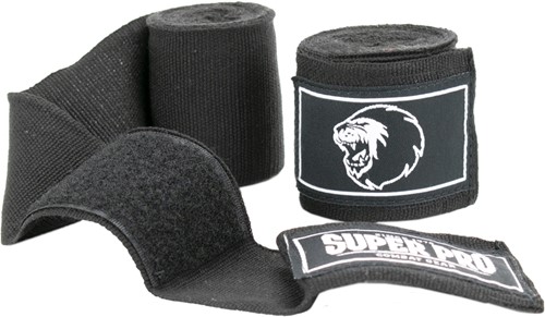 Super Pro Combat Gear Semi-Elastische Bandages - Zwart-2