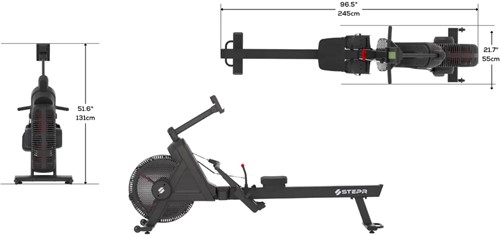 STEPR Roeitrainer Performance Rower XL