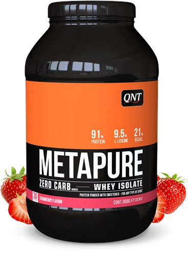 QNT Metapure Whey Protein Isolate - Eiwit Poeder - 908 gr - Strawberry