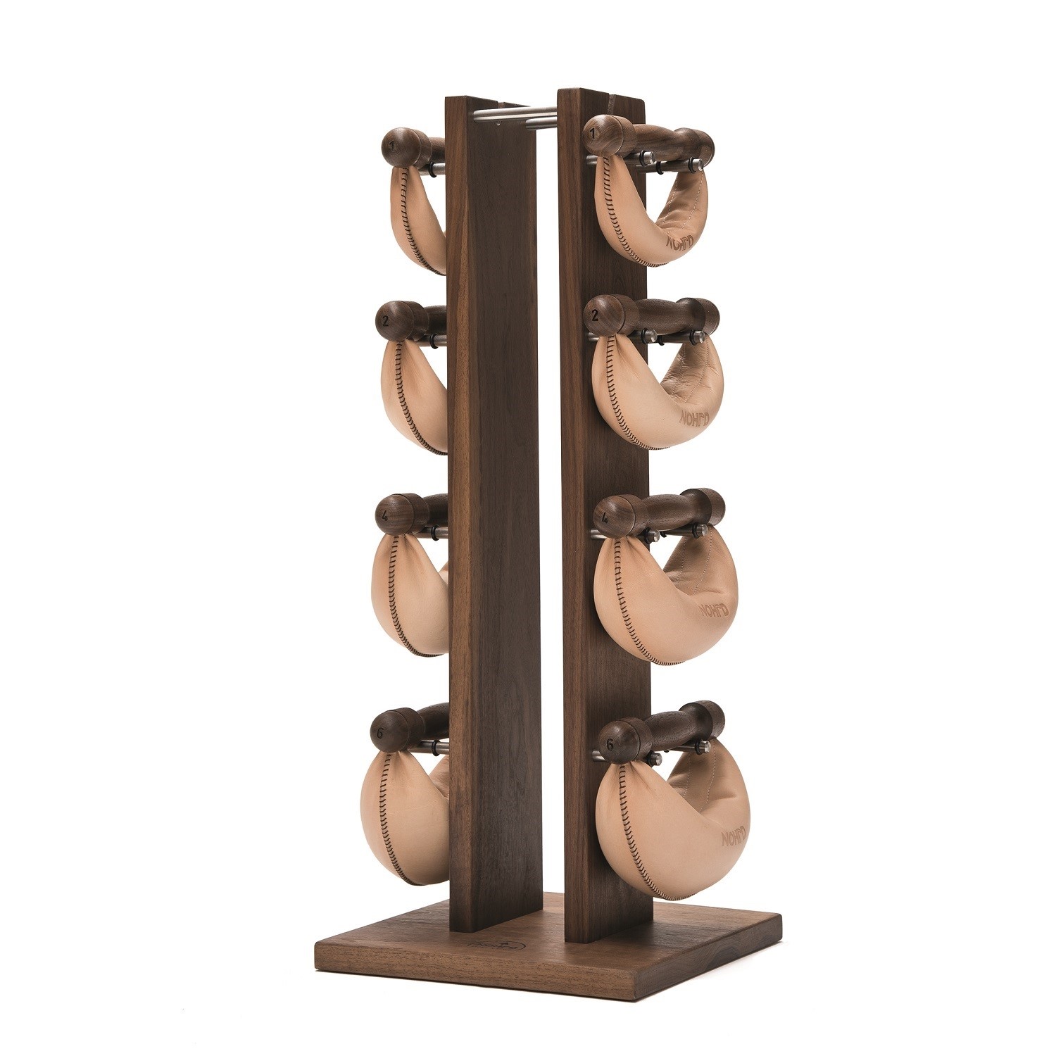 Nohrd Swing Bell Toren Set - Walnoot - 1-2-4-6 kg