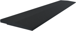 Flow Fitness Oploopprofiel Rubberen Tegel - 100 x 20 x 2 cm - Zwart