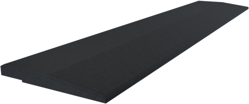 Flow Fitness Oploopprofiel Rubberen Tegel - 100 x 20 x 2 cm - Zwart