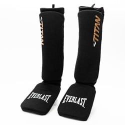Everlast Titan Instep Scheenbeschermers - Zwart