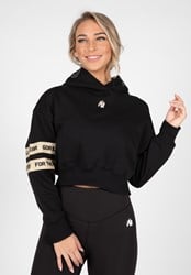 Cropped hoodie zwart best sale