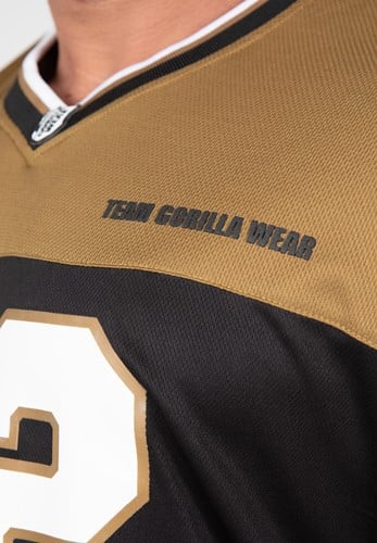 Trenton Football Jersey - Zwart/Goud