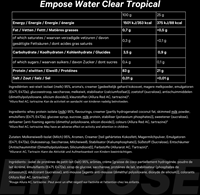 Empose Nutrition Water Clear Isolate - Proteine Ranja - Eiwit Poeder - 600 gr- Tropical-2