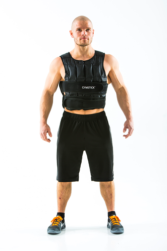 Gymstick Verstelbaar Gewichtsvest - 1 - 20 kg - Met Online Trainingsvideo's-2
