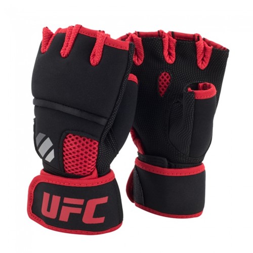UFC Contender Quick Wrap Binnenhandschoenen Met Gel-Padding - Zwart/Rood