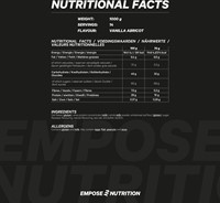 Empose Nutrition Protein Oats - Vanille / Abrikoos - 1000 gram-3