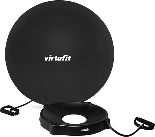 VirtuFit Anti-Burst Fitnessbal Pro met Balschaal - Grijs