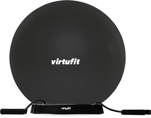 VirtuFit Anti-Burst Fitnessbal Pro met Balschaal - Grijs-2