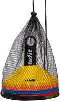 VirtuFit Trainingshoedjes met houder - Pionnen - 50 Stuks - Incl. draagnet-2
