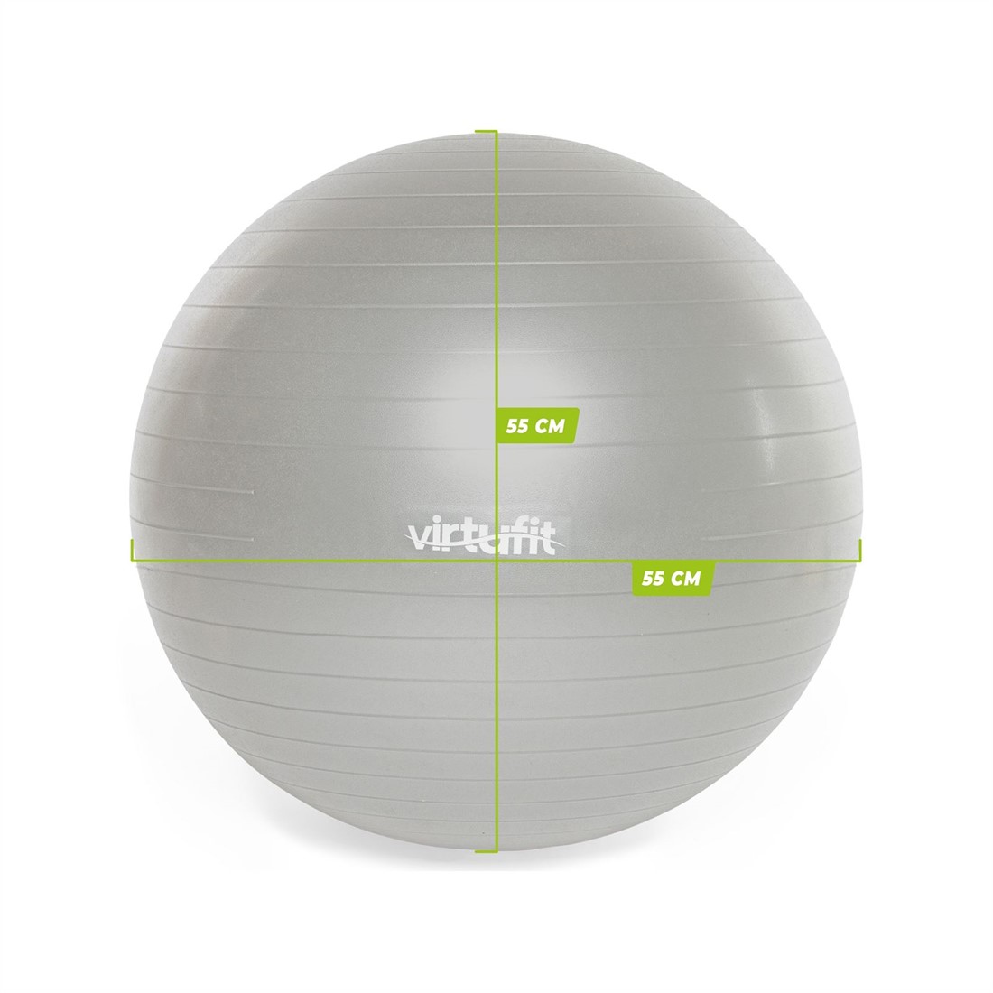 Aan het leren haar resterend VirtuFit Anti-Burst Fitnessbal Pro - Gymbal - Swiss Ball - met Pomp - Grijs  - 55 cm | Fitwinkel.nl
